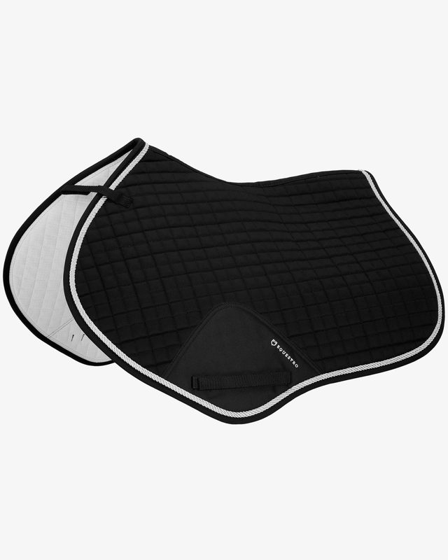 Shaped jumping saddle pad in cotton