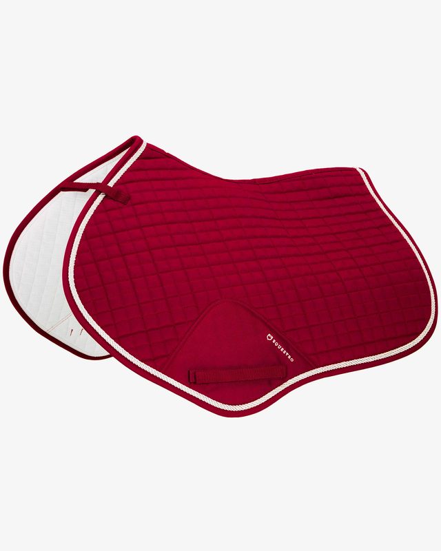 Shaped jumping saddle pad in cotton