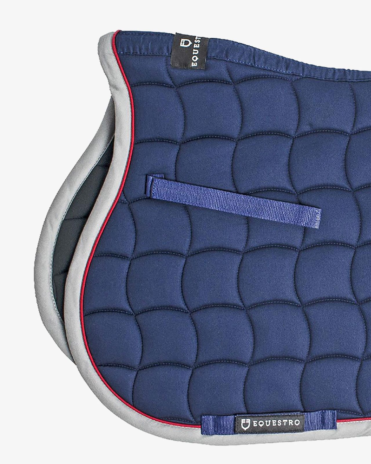 Jumping saddle pad with contrasting trimmings