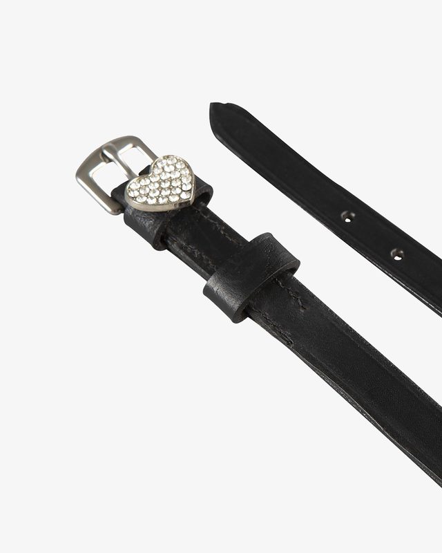Lacciolini per speroni in pelle con decorazioni e strass