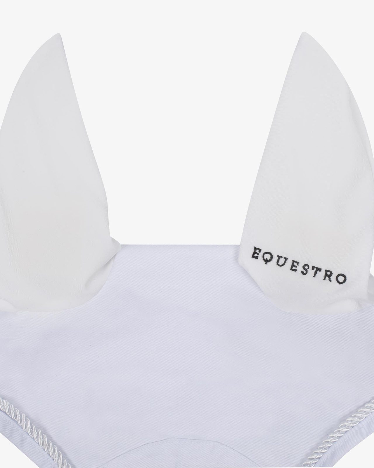Fly veil in cotton with central logo