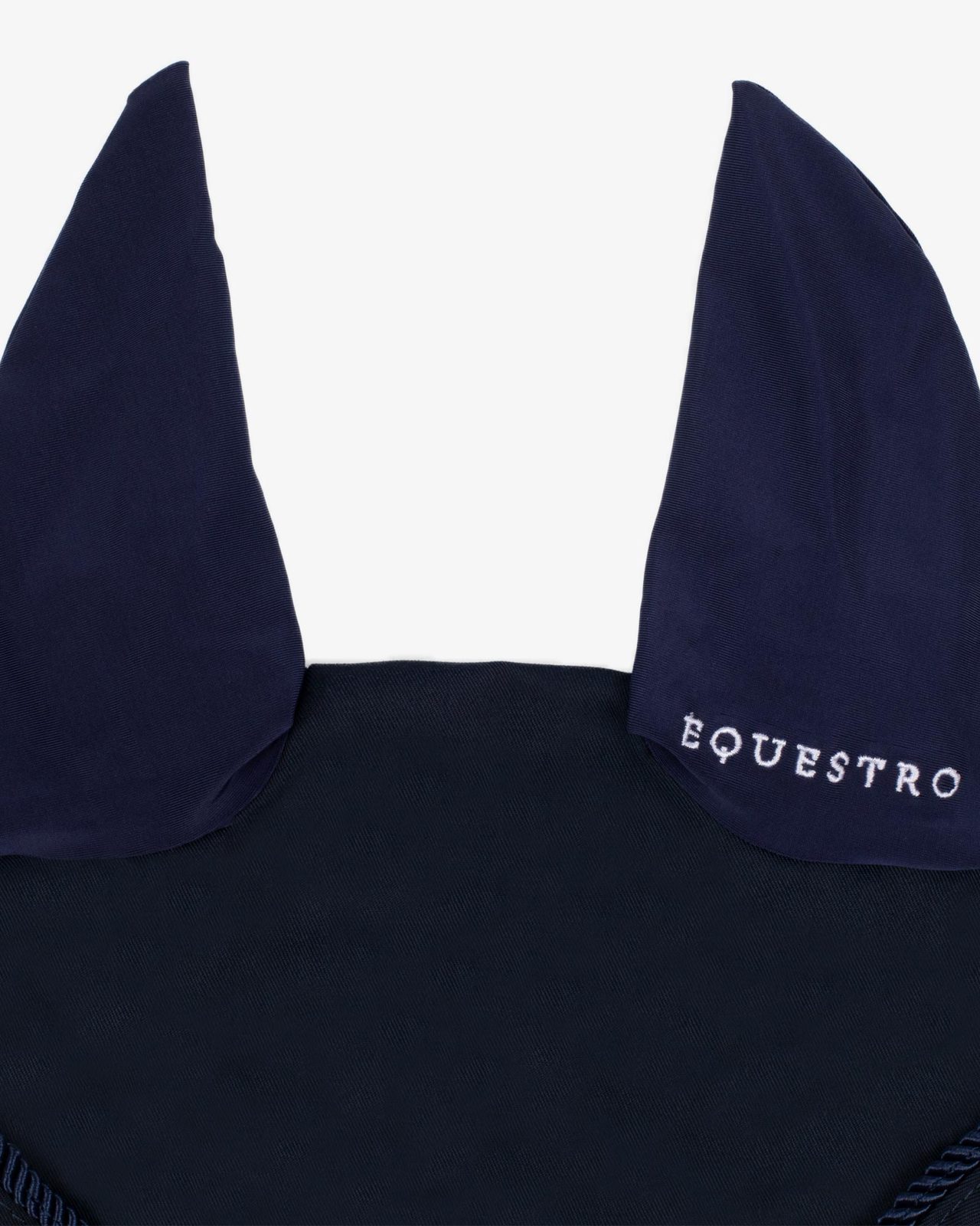 Fly veil in cotton with central logo