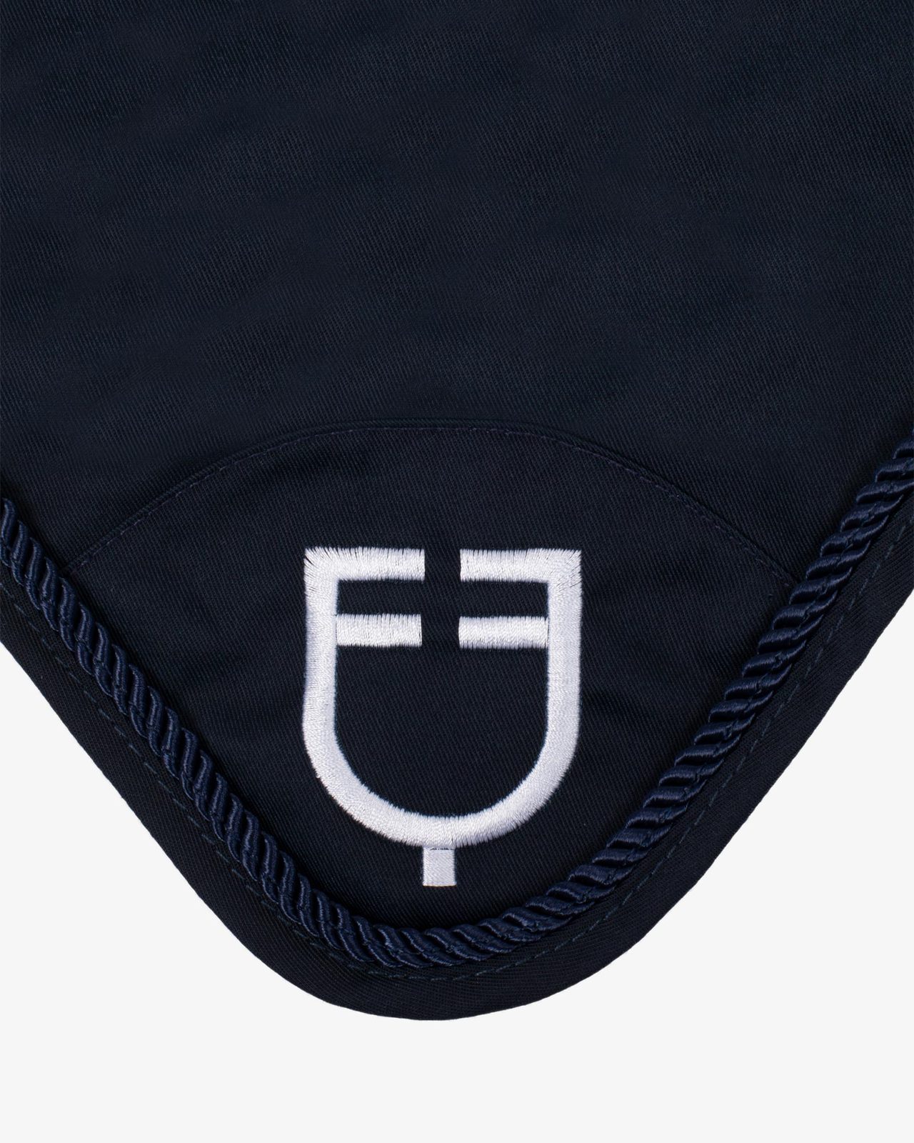 Fly veil in cotton with central logo