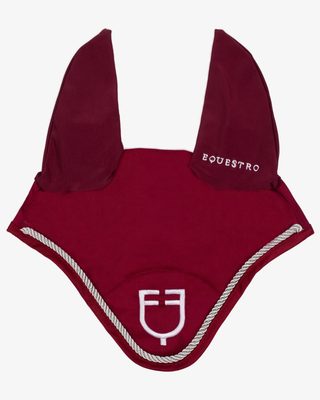 Fly veil in cotton with central logo