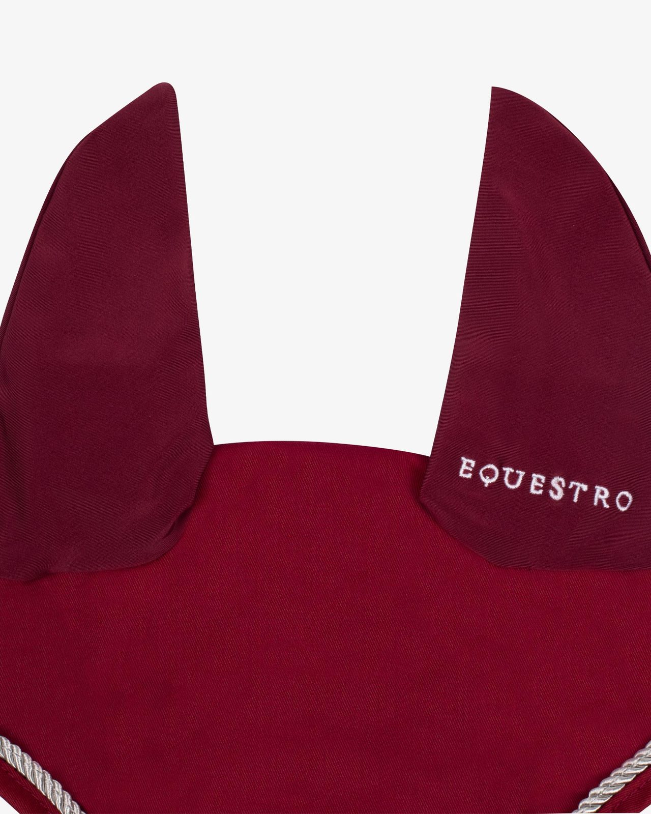 Fly veil in cotton with central logo