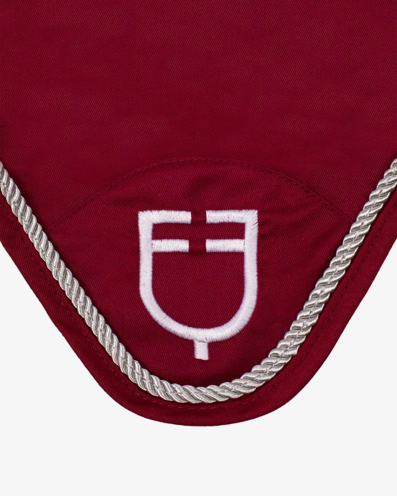Fly veil in cotton with central logo