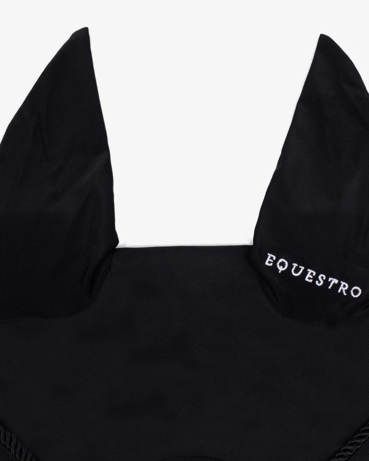 Fly veil in cotton with central logo