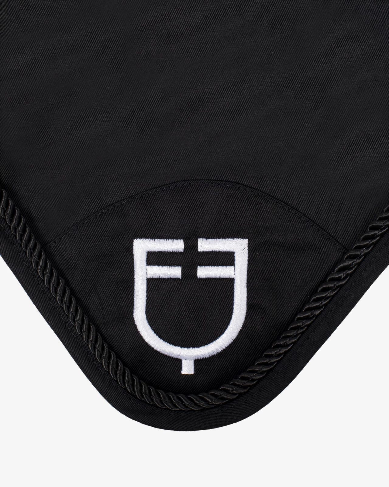 Fly veil in cotton with central logo