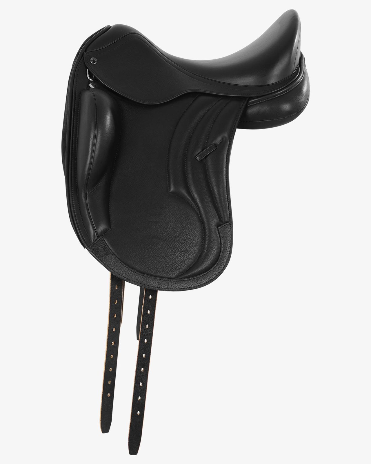Dressage leather monoflap saddle
