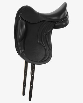 Dressage leather monoflap saddle