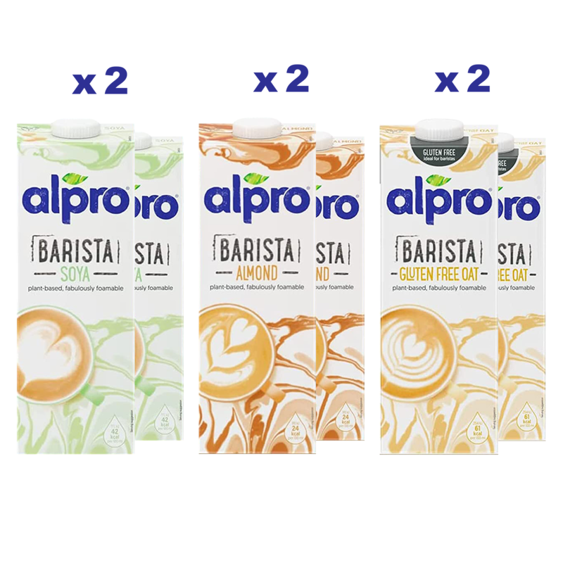 ALPRO BOX Barista Professional Gusto Soia, Mandorla e Avena