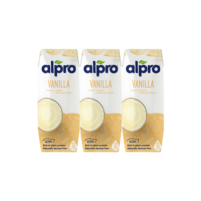 ALPRO VANIGLIA Bevanda Vegetale alla Soia Gusto Vaniglia 3x250ml