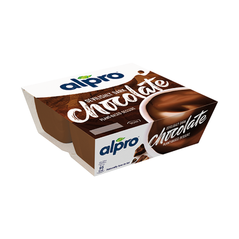 ALPRO DESSERT 100% Vegetale Gusto Cioccolato Fondente 4X125g