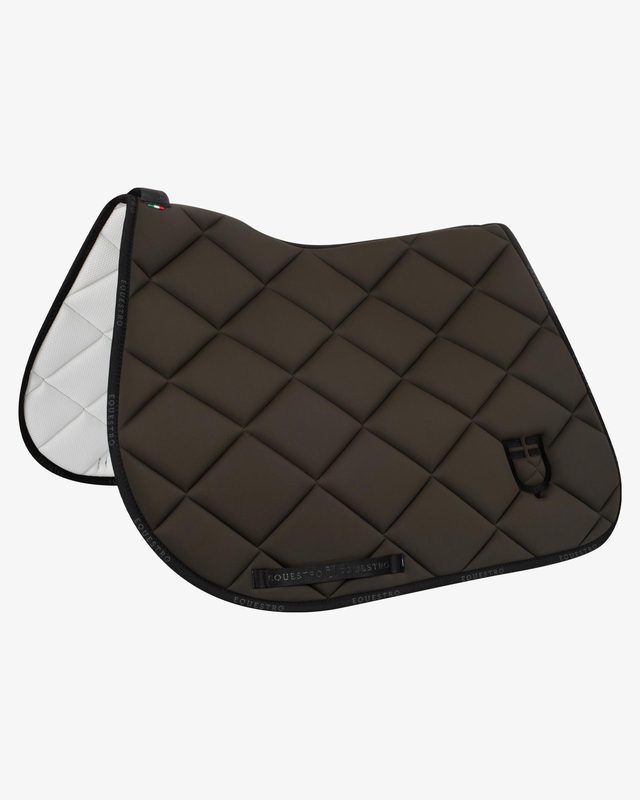 Jumping saddle pad technical fabric with logo