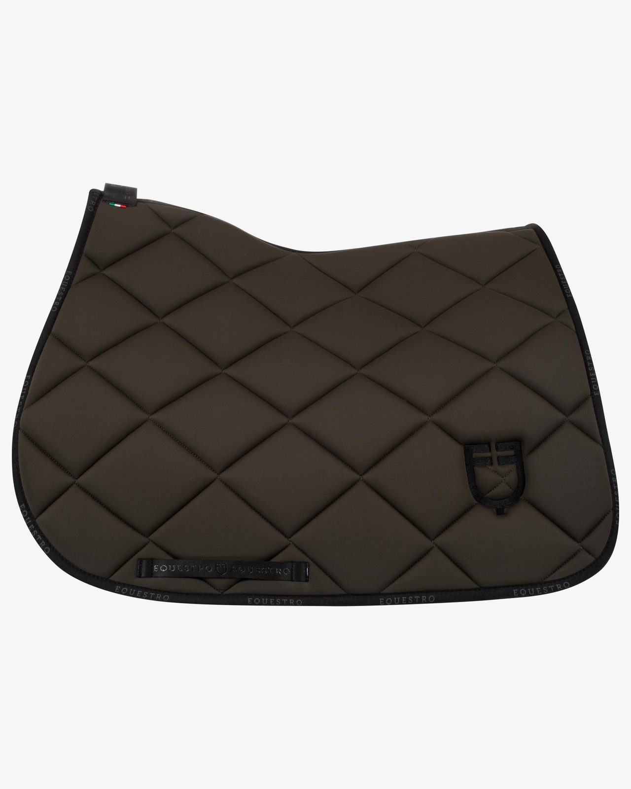 Jumping saddle pad technical fabric with logo