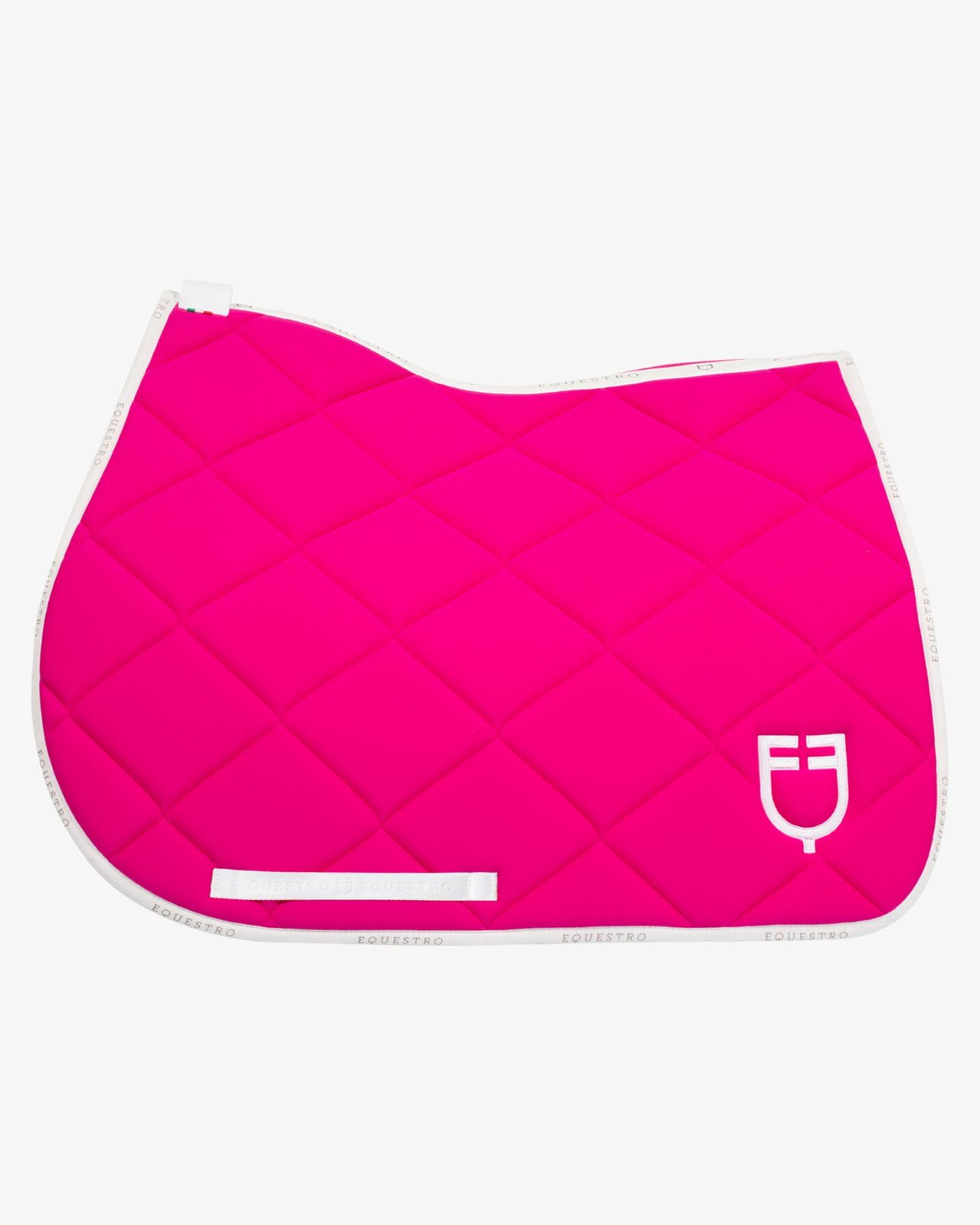 Jumping saddle pad technical fabric with logo