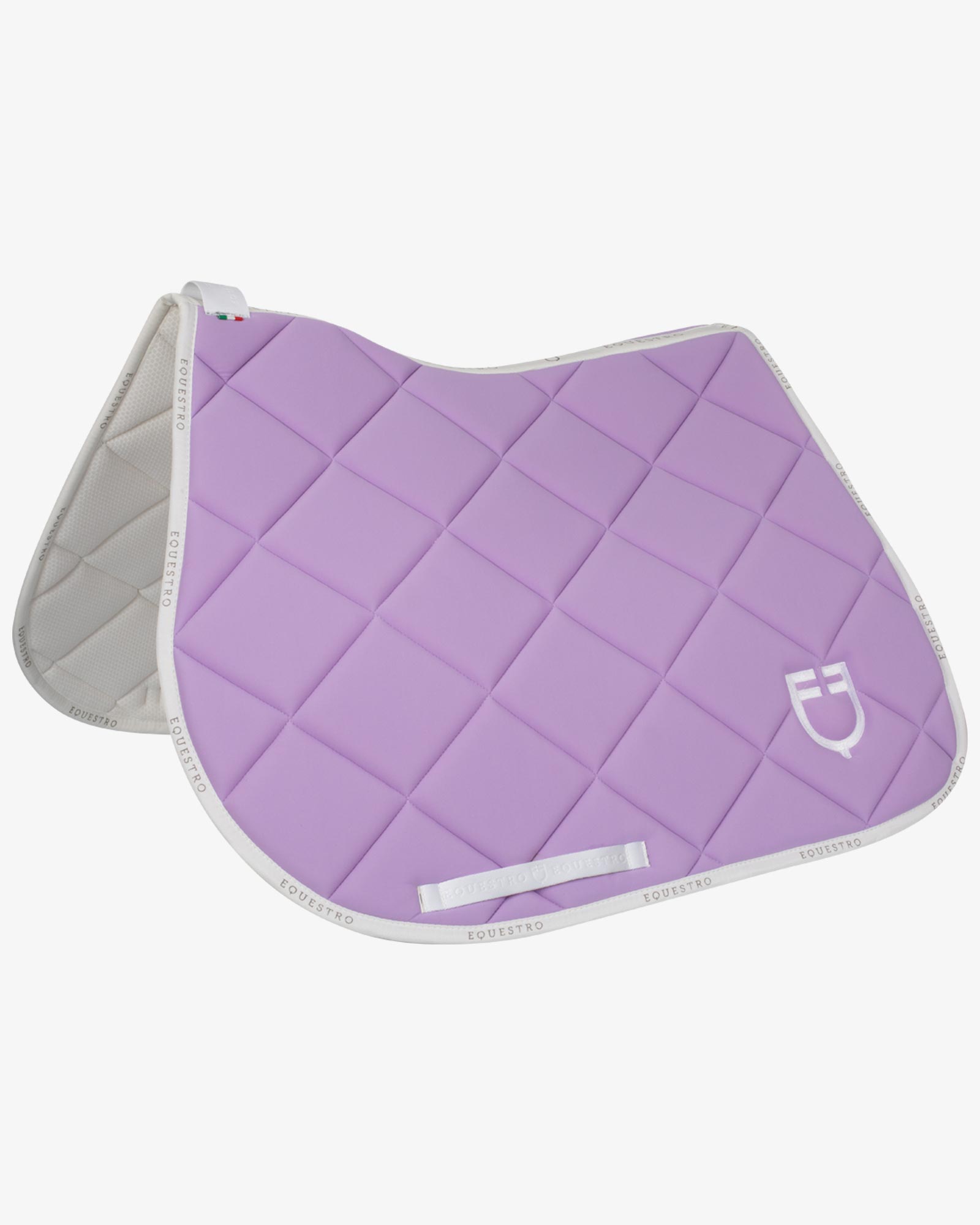 Jumping saddle pad technical fabric with logo