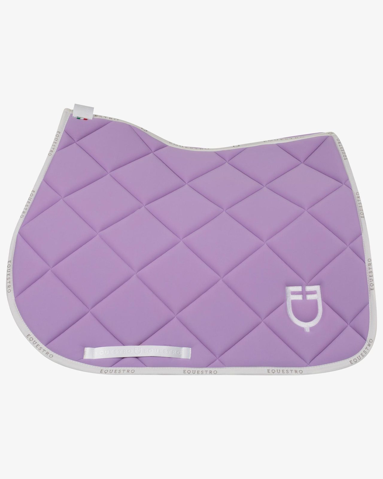 Jumping saddle pad technical fabric with logo