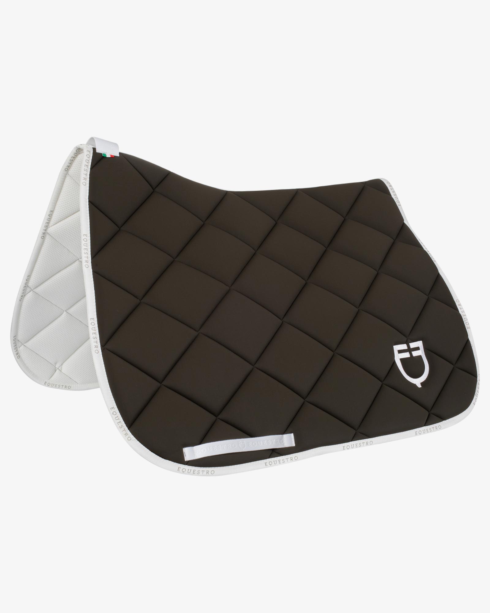 Dressage saddle pad technical fabric with logo