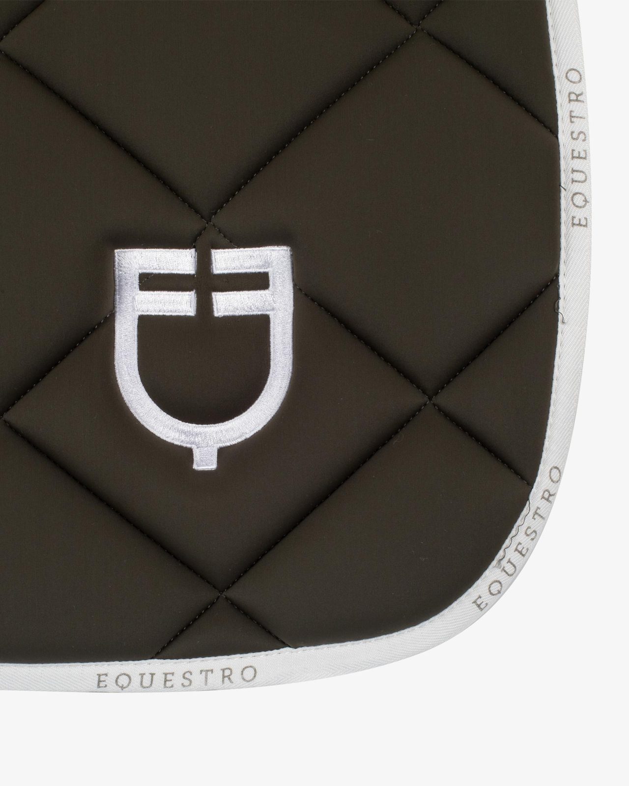 Dressage saddle pad technical fabric with logo