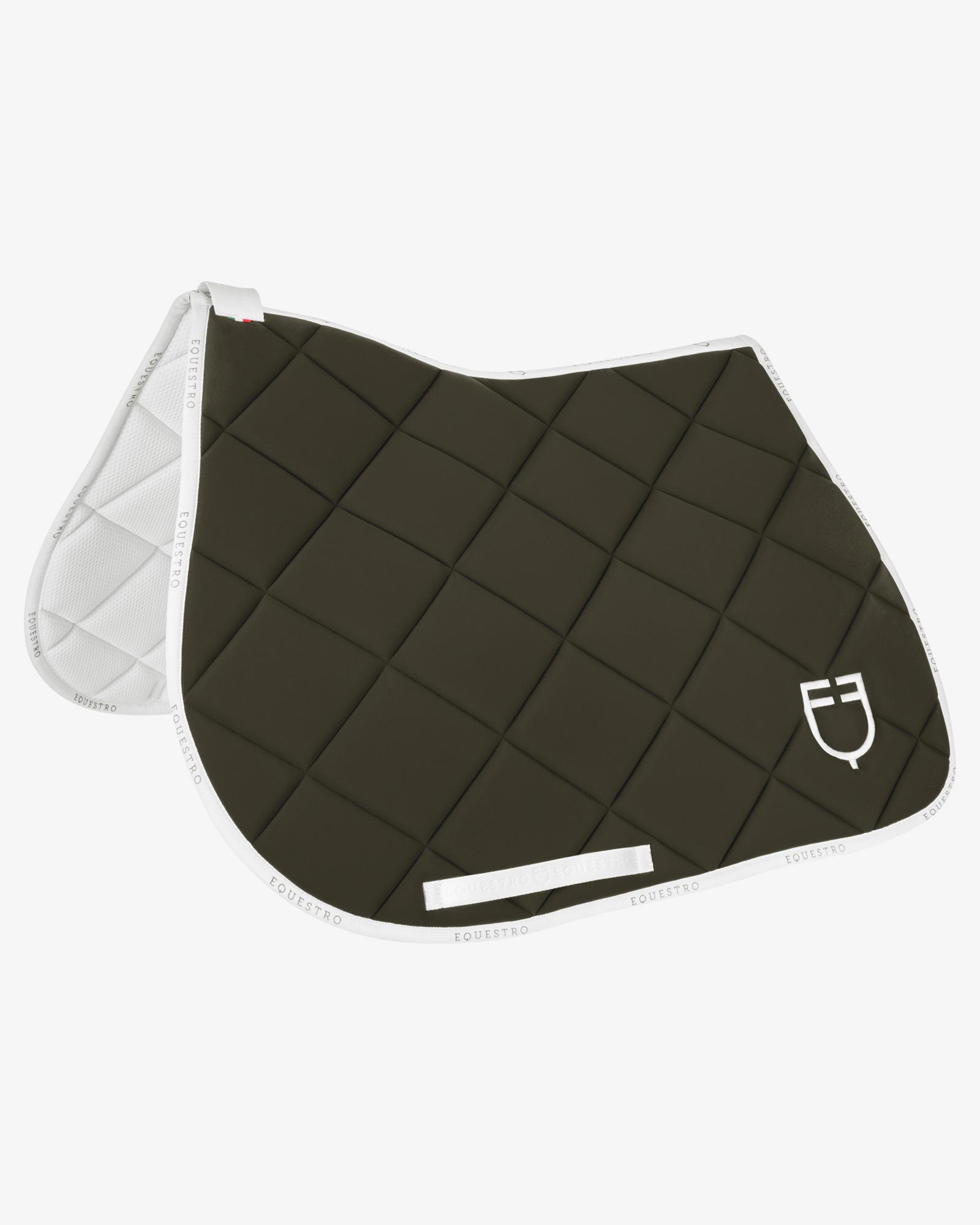 Jumping saddle pad technical fabric with logo