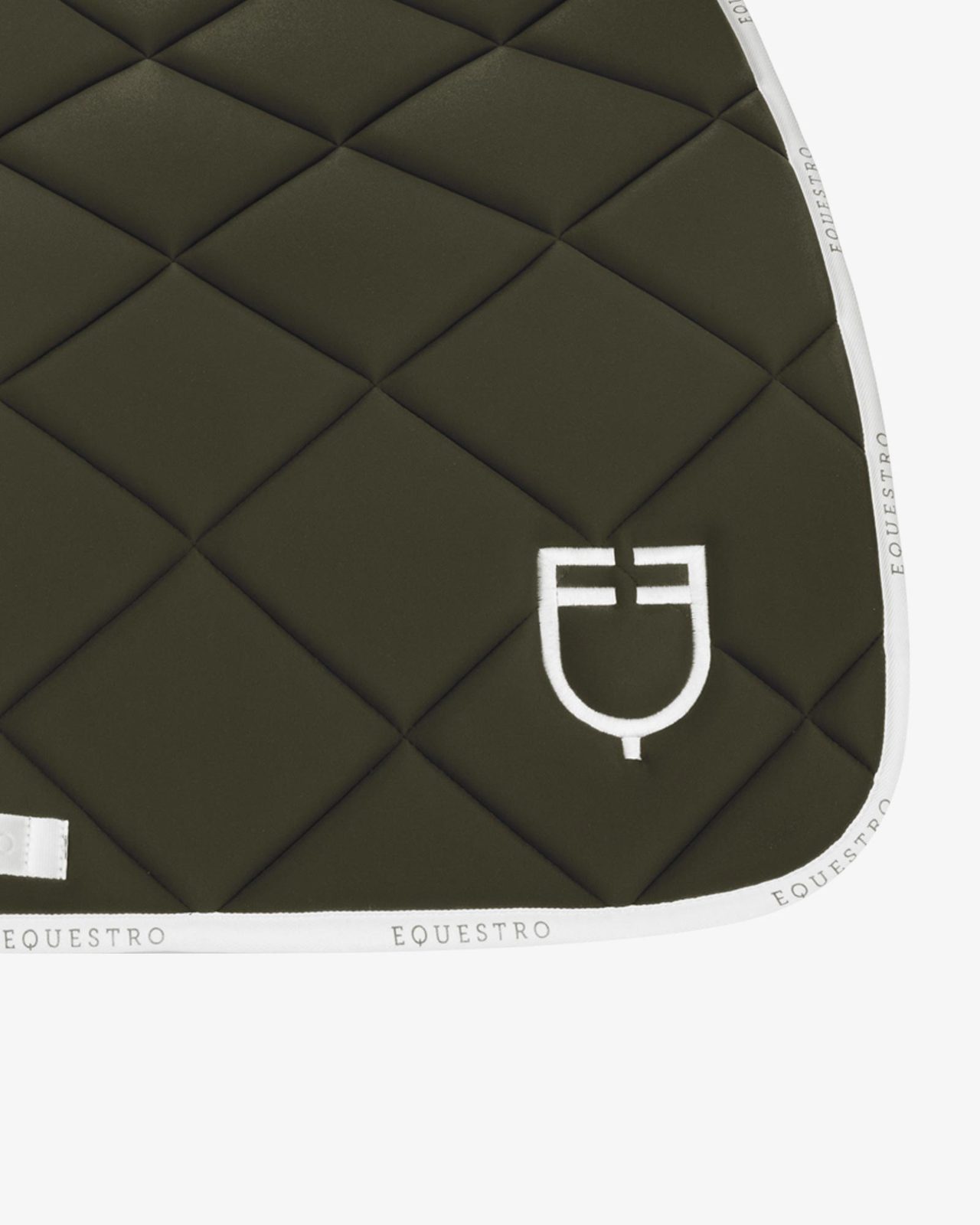 Jumping saddle pad technical fabric with logo