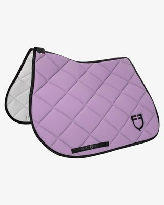 Jumping saddle pad technical fabric with logo