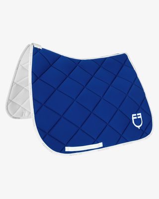 Dressage saddle pad technical fabric with logo