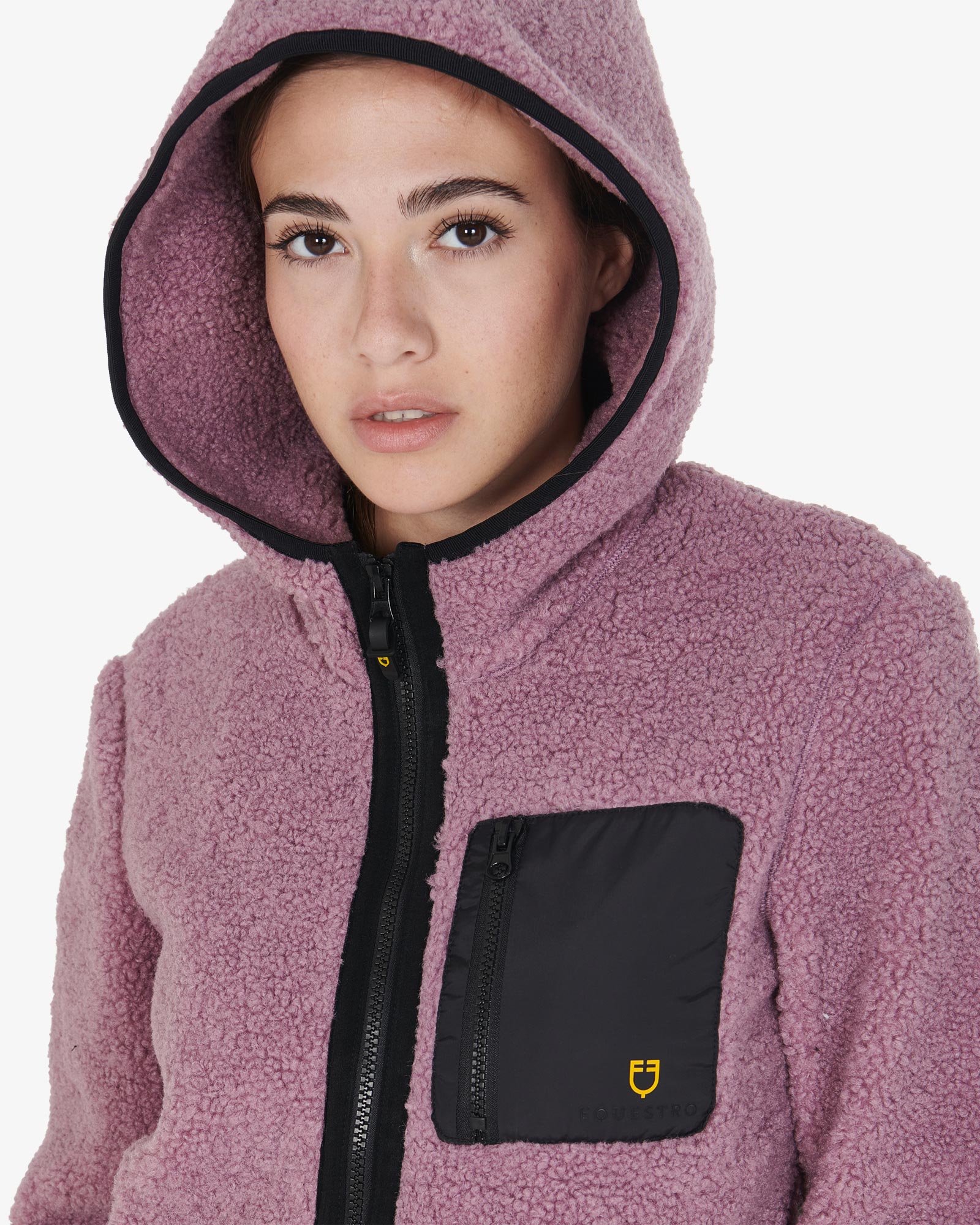 Nike - Felpa in pile oversize grigio fumo