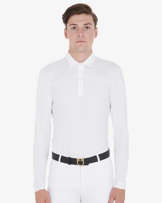 Polo uomo da concorso a manica lunga