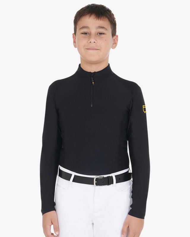 Base layer bambino da allenamento in tessuto tecnico