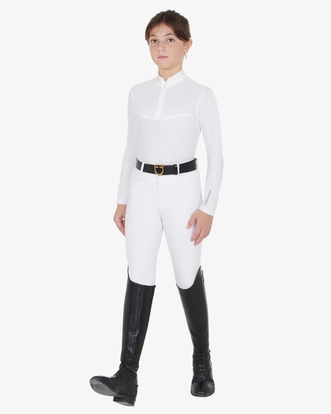 Polo bambina a manica lunga