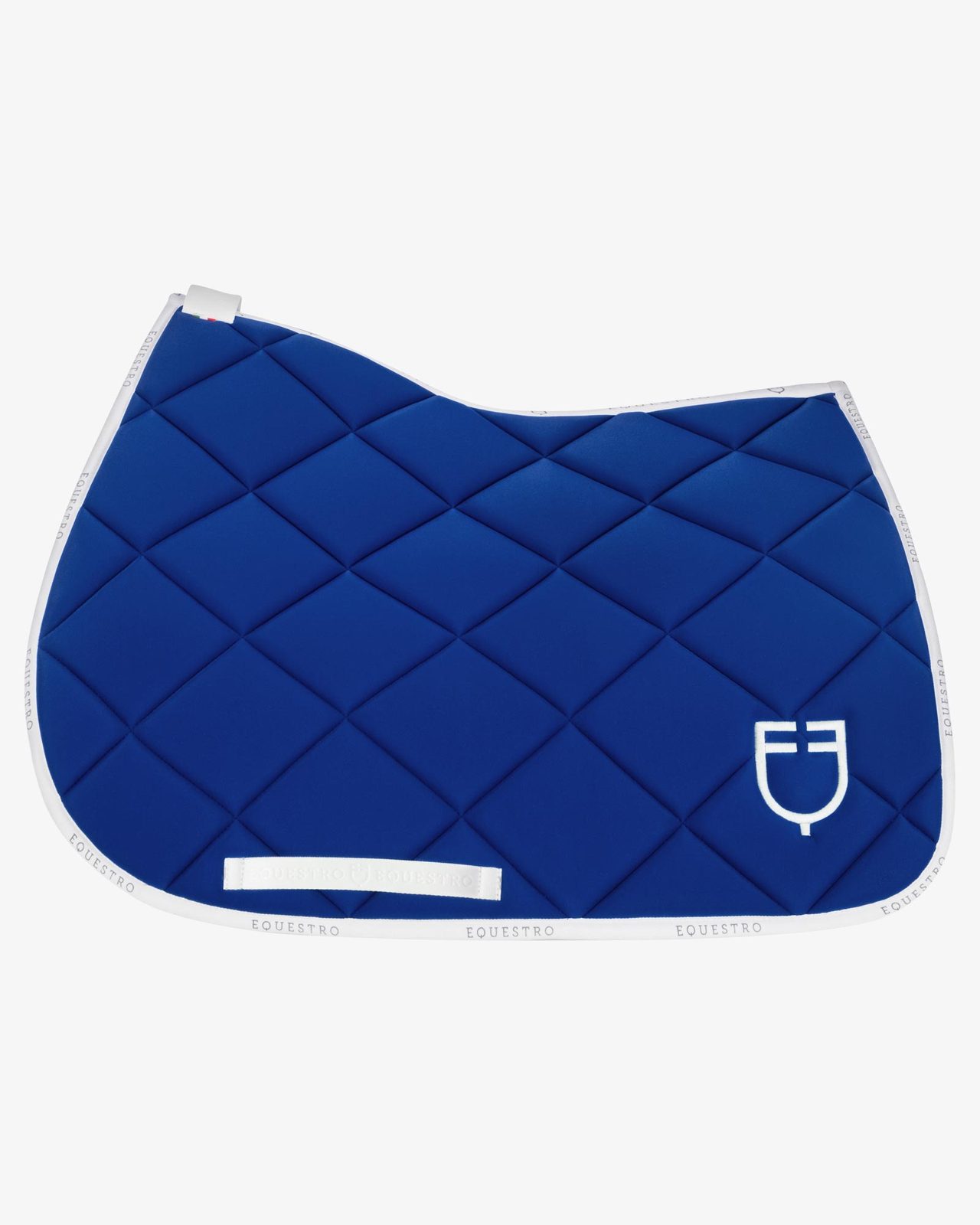Jumping saddle pad technical fabric with logo