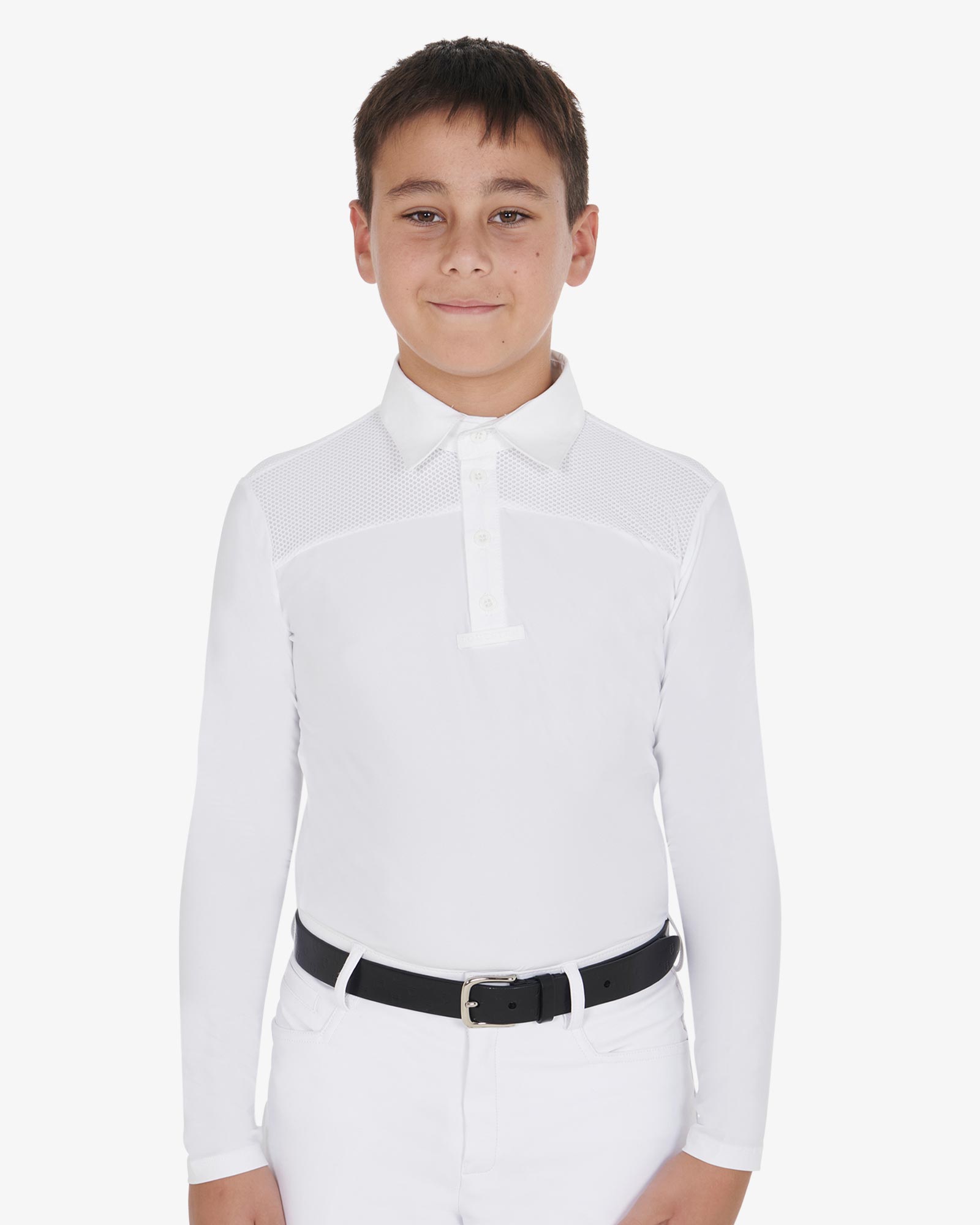 Polo bambino manica lunga con bottoni