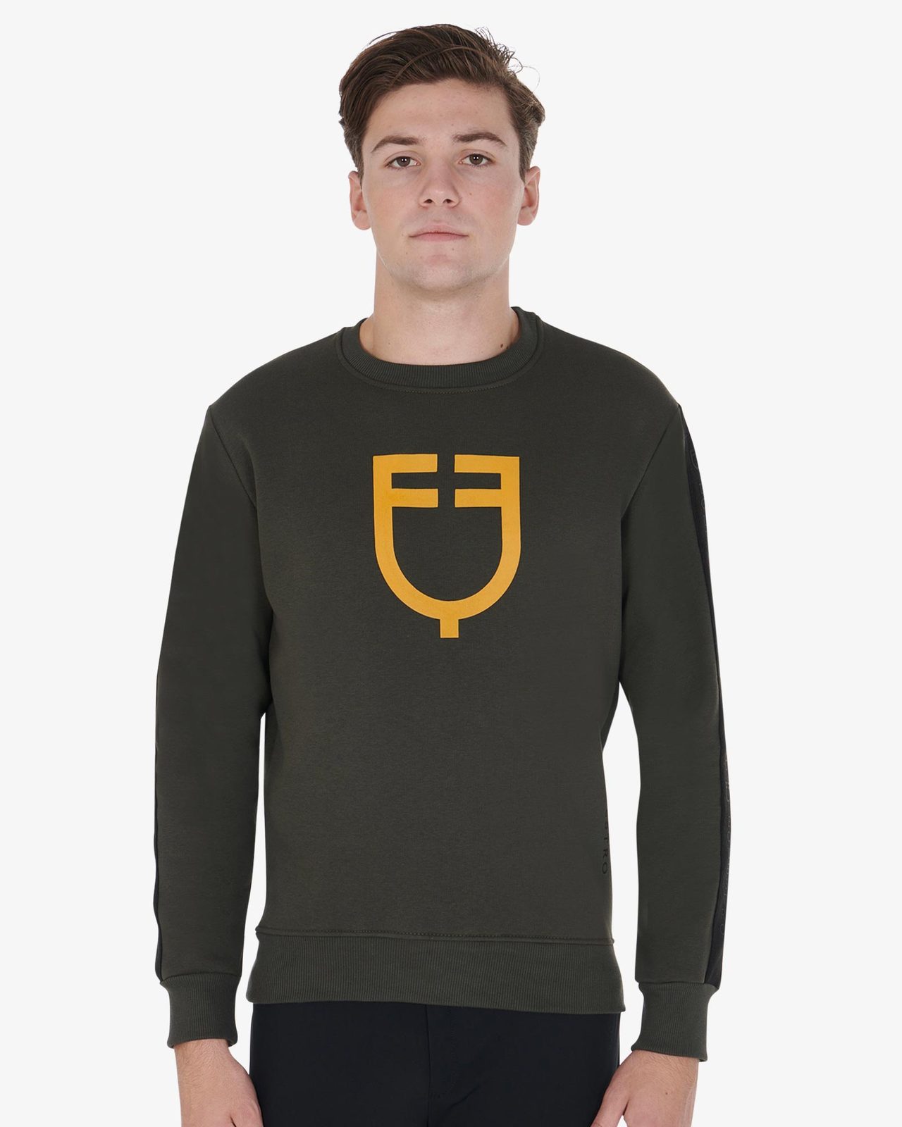 Men's cotton sweatshirt with logo