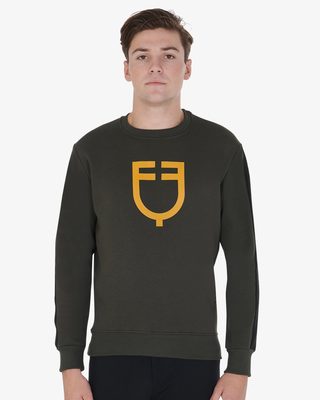 Men's cotton sweatshirt with logo