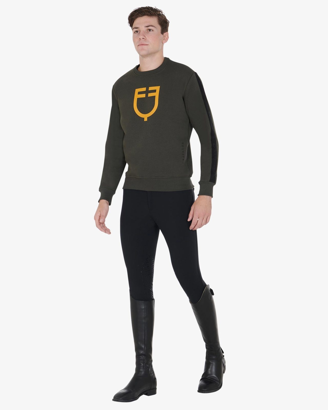Men's cotton sweatshirt with logo