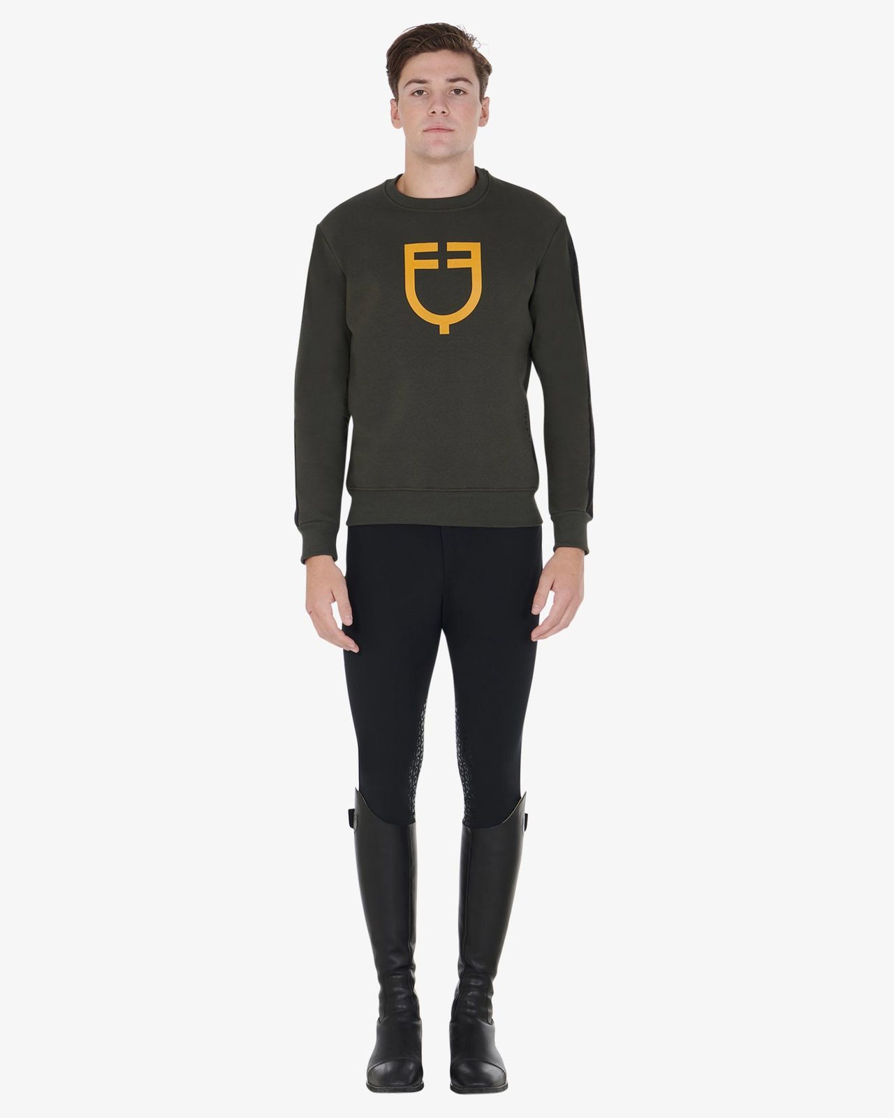 Men's cotton sweatshirt with logo