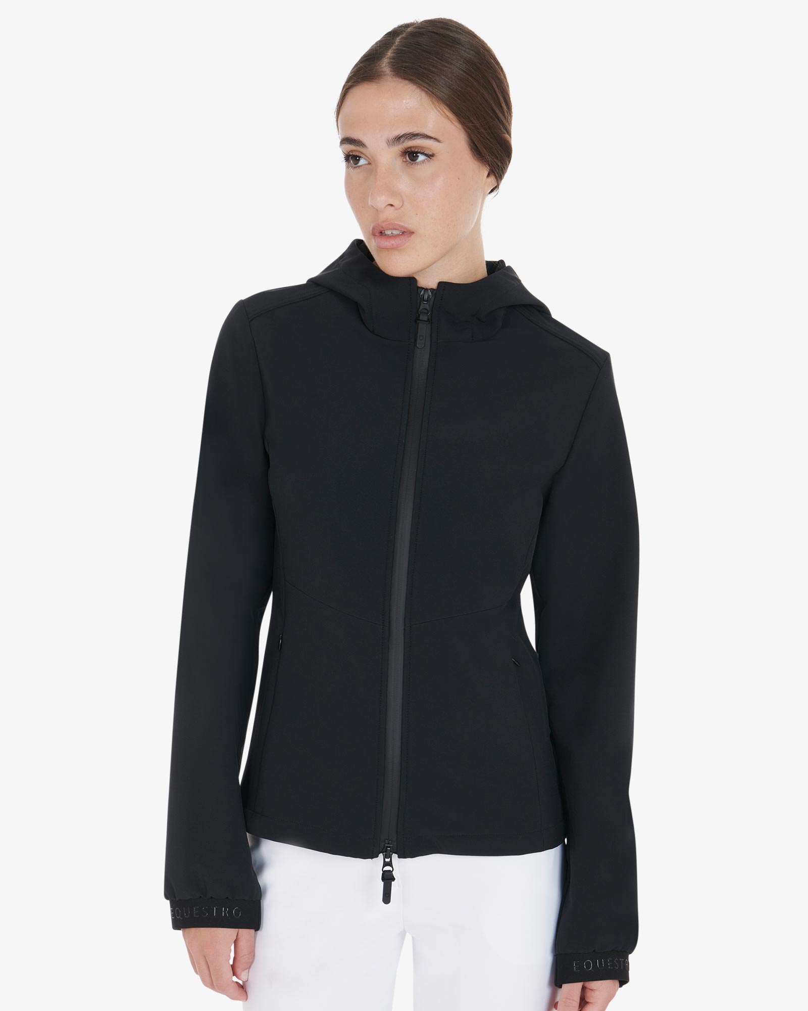 Giacca softshell donna slim fit con tasche a scomparsa
