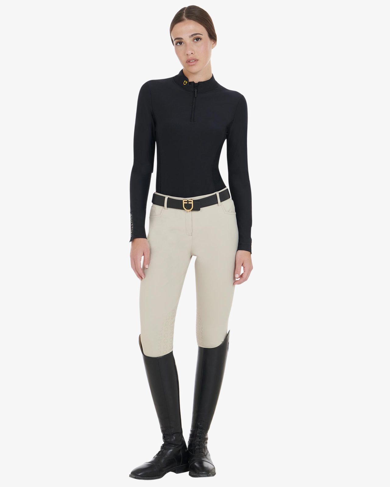Polo tecnica donna da allenamento manica lunga