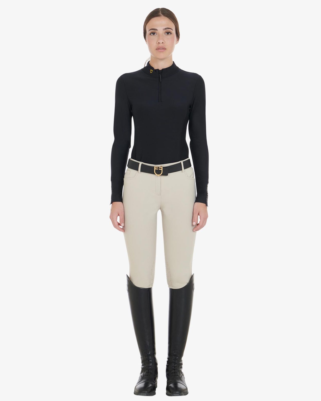 Polo tecnica donna da allenamento manica lunga