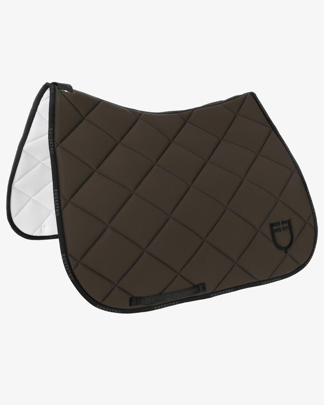 Dressage saddle pad technical fabric with logo
