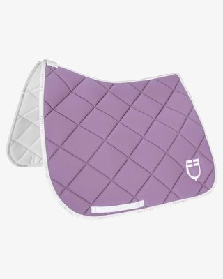 Dressage saddle pad technical fabric with logo