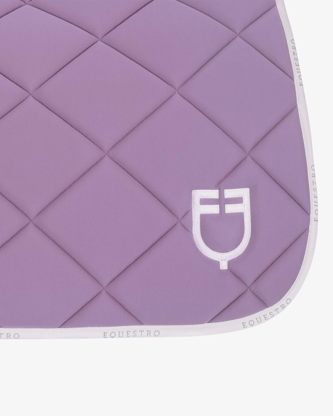 Dressage saddle pad technical fabric with logo