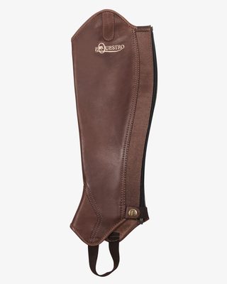 Ghette unisex in cuoio con cerniera posteriore