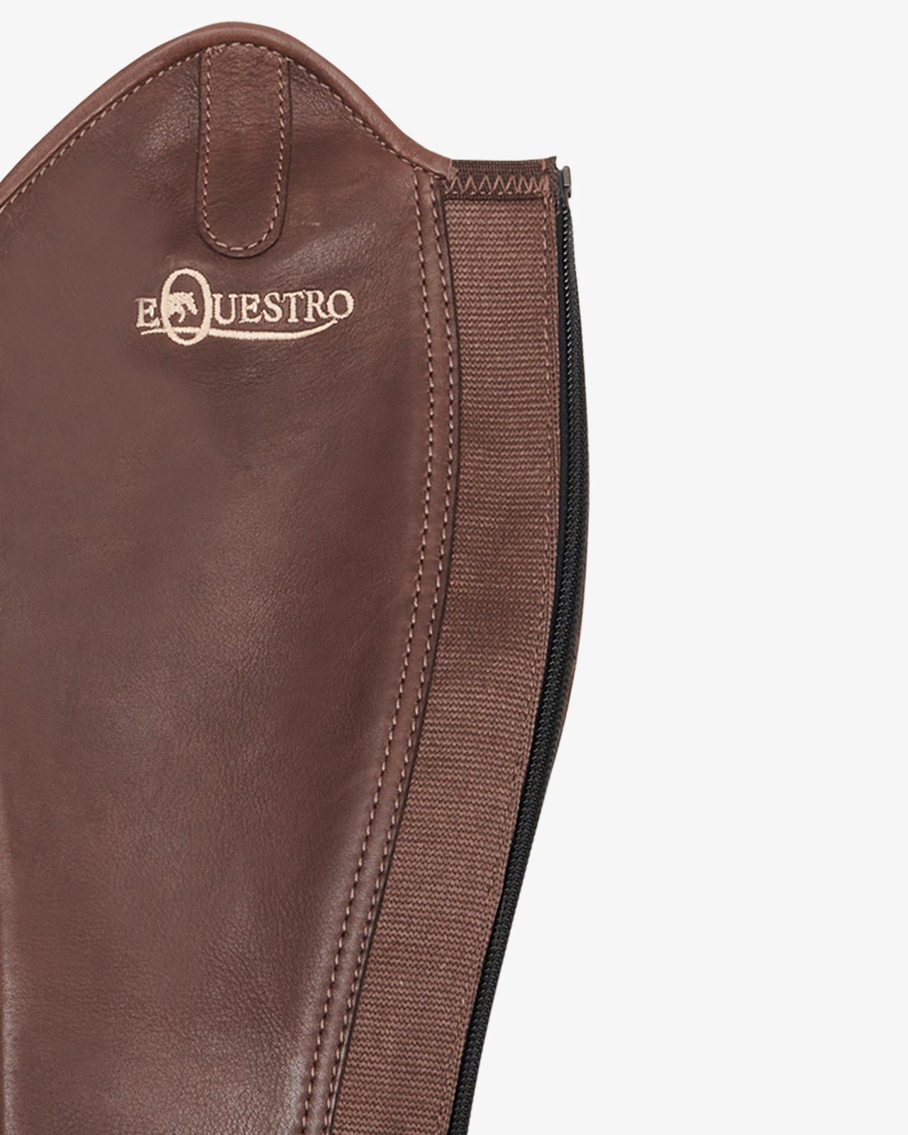 Ghette unisex in cuoio con cerniera posteriore