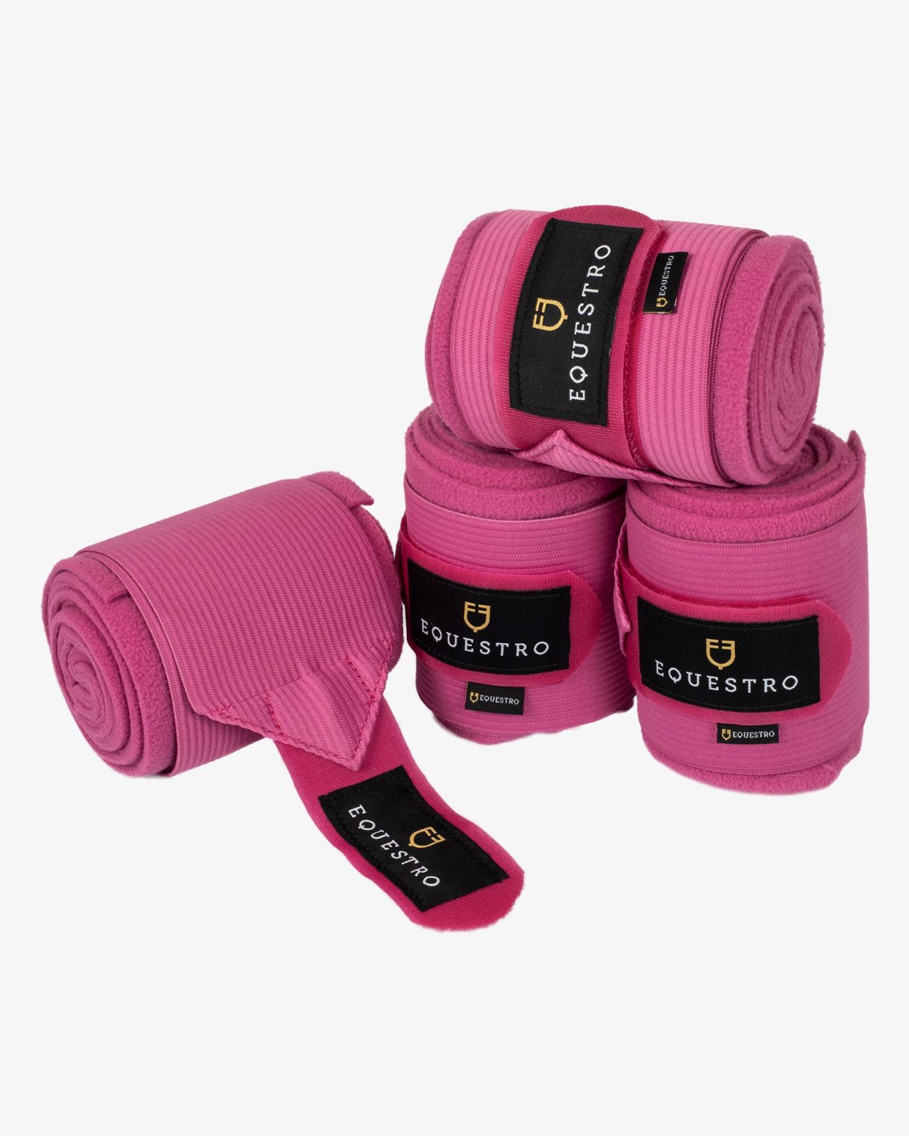Breathable fleece bandages with elastic