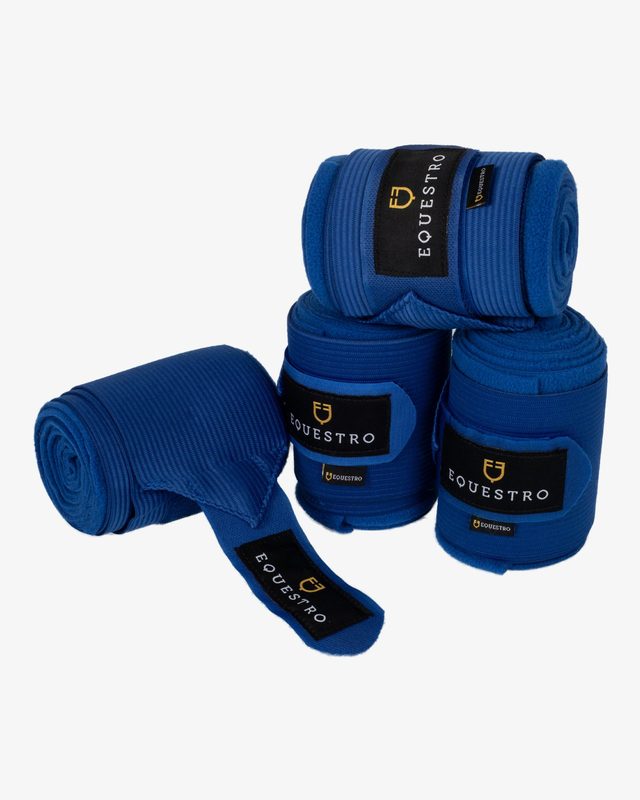 Breathable fleece bandages with elastic