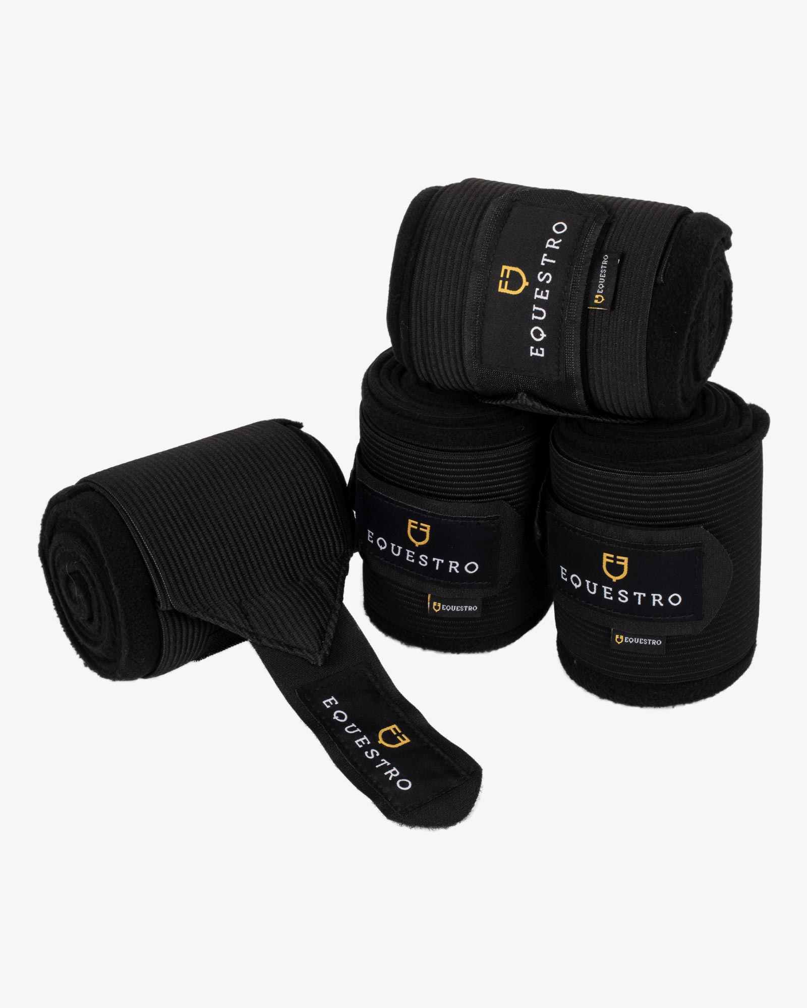 Breathable fleece bandages with elastic