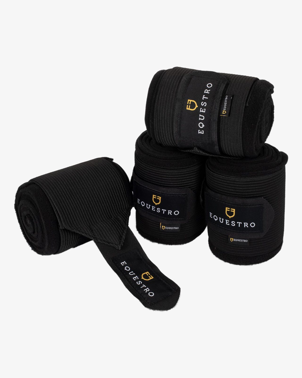 Breathable fleece bandages with elastic